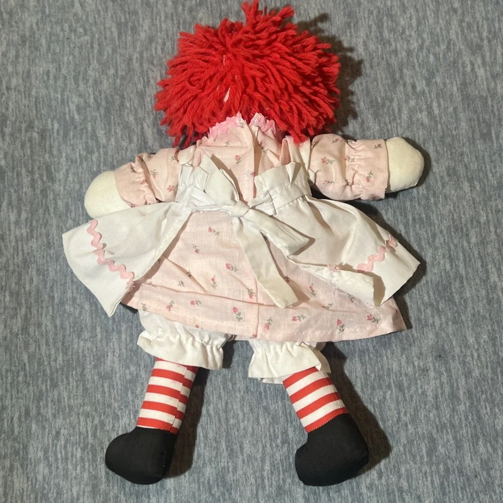 Raggedy Ann and Andy Dolls With Hardcover Book Vintage Stuffed 14.5